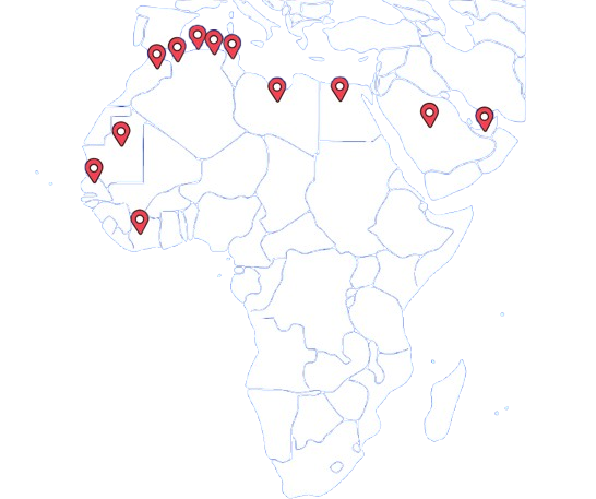 Carte de présence régionale